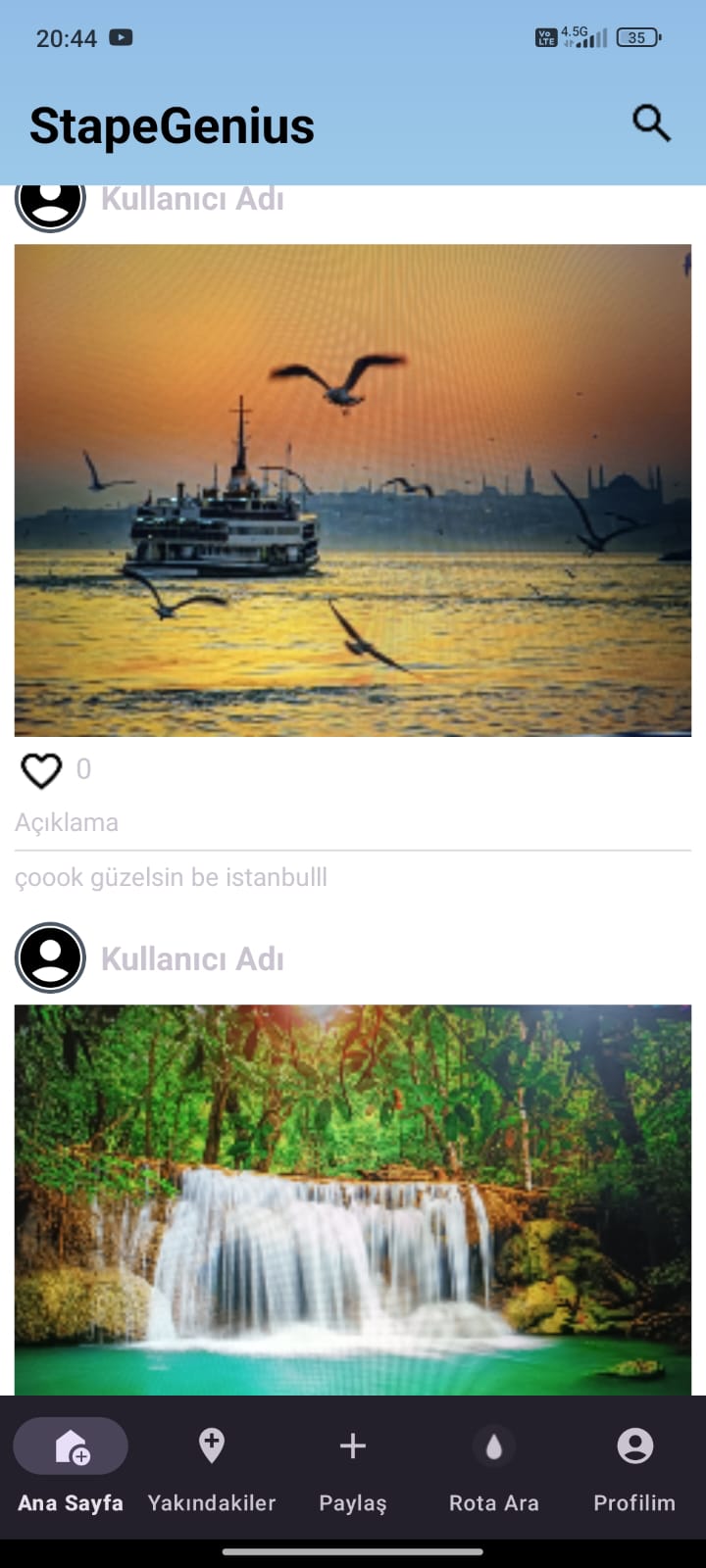 Sosyal Akış ve Keşfet Sayfası