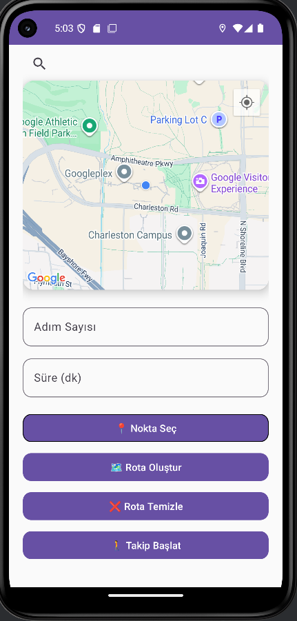 Kullanıcı Dostu Rota Oluşturma